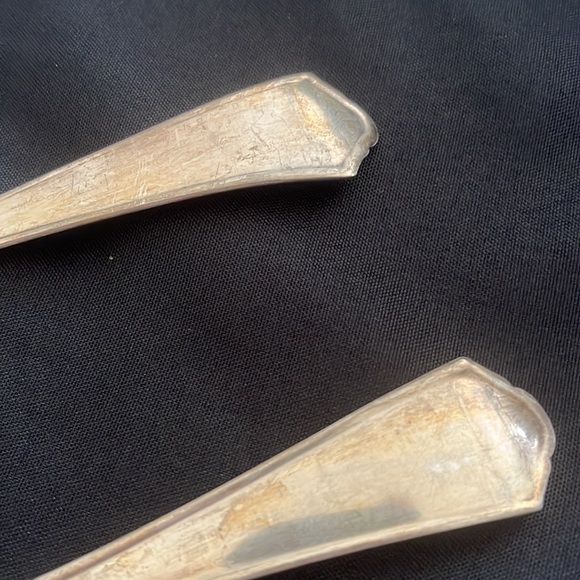 Vintage ‘BRIDE SILVERPLATE’ Serving Spoons~Set of 2 - Picture 6 of 8